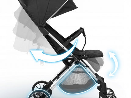 Carucior sport pentru copii, 78 x 33 x 104 cm, Nukido Paseo 716000 - Negru