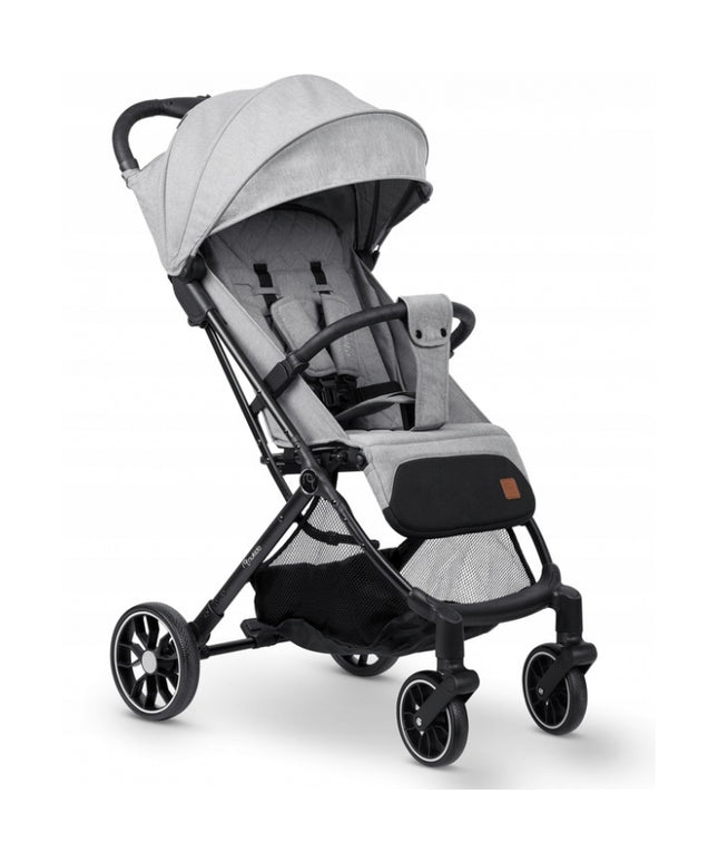 Carucior sport pentru copii, 78 x 33 x 104 cm, Nukido Paseo 716003 - Gri deschis
