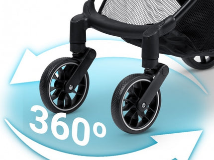 Carucior sport pentru copii, 78 x 33 x 104 cm, Nukido Paseo 716003 - Gri deschis