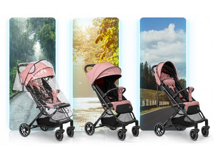 Carucior sport pentru copii, 78 x 33 x 104 cm, Nukido Paseo 716004 - Roz