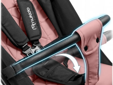Carucior sport pentru copii, 78 x 33 x 104 cm, Nukido Paseo 716004 - Roz