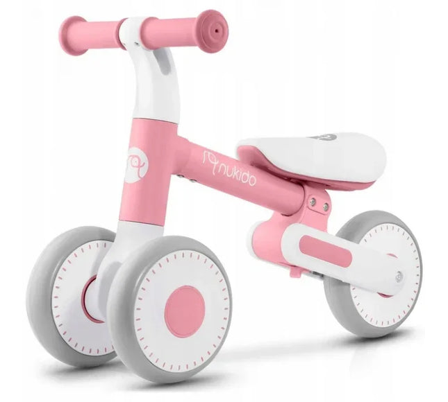 Bicicleta fara pedale pentru copii, 51 x 18.5 x 36 cm, roti EVA, Nukido NK-603 - Roz - Bebeboo - Totul pentru copii. Jucării, Hăinuțe, Perne, Mobilier, Textile