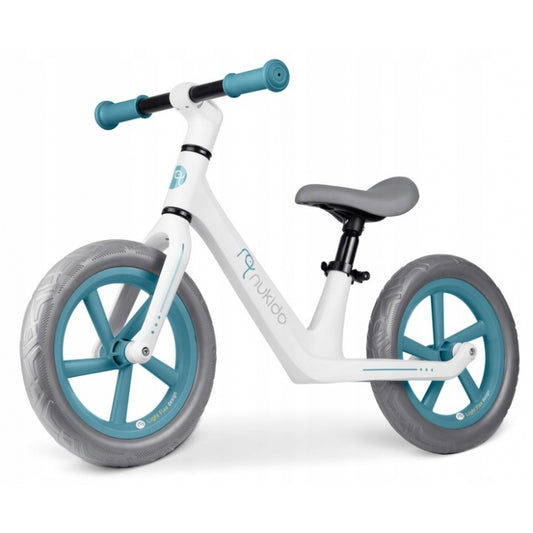 Bicicleta fara pedale pentru copii, 87 x 39 x 54 cm, roti EVA, Light Flee Nukido NK-604 - Albastru - Alb