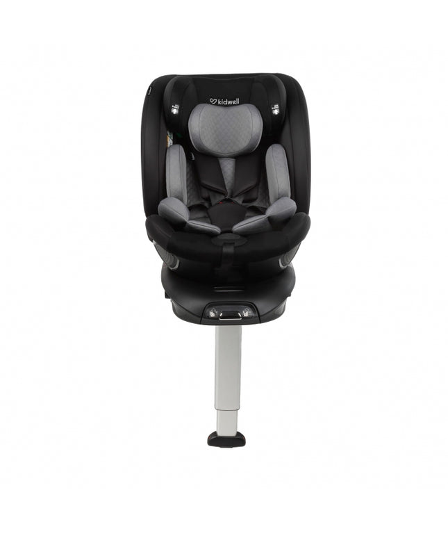 Scaun auto cu ISOFIX Kidwell GoCar, grupa 40-135 cm, i-Size, omologare R129 - Negru-Gri