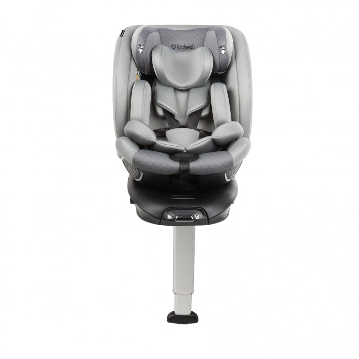 Scaun auto cu ISOFIX Kidwell GoCar, grupa 40-135 cm, i-Size, omologare R129 - Gri