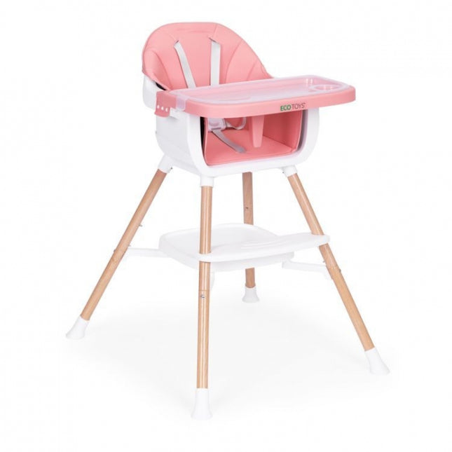 Scaun de masa 2 in 1 Ecotoys HC508 - Roz