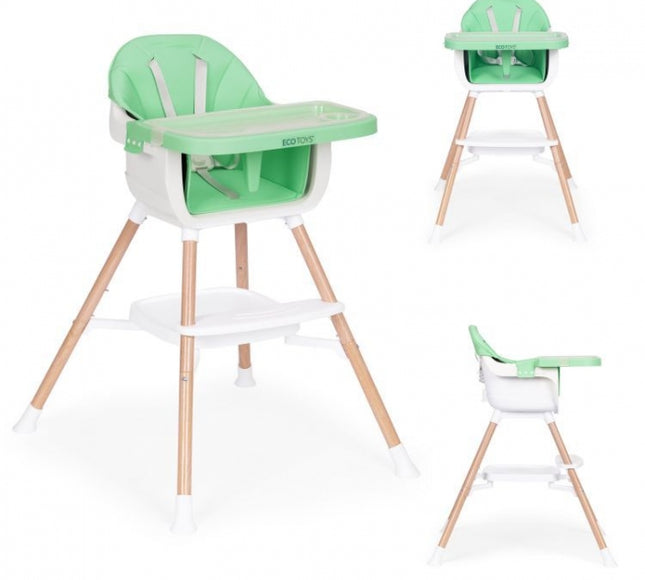 Scaun de masa 2 in 1 Ecotoys HC508 - Verde