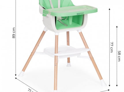 Scaun de masa 2 in 1 Ecotoys HC508 - Verde