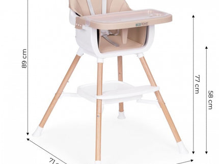 Scaun de masa 2 in 1 Ecotoys HC508 - Bej