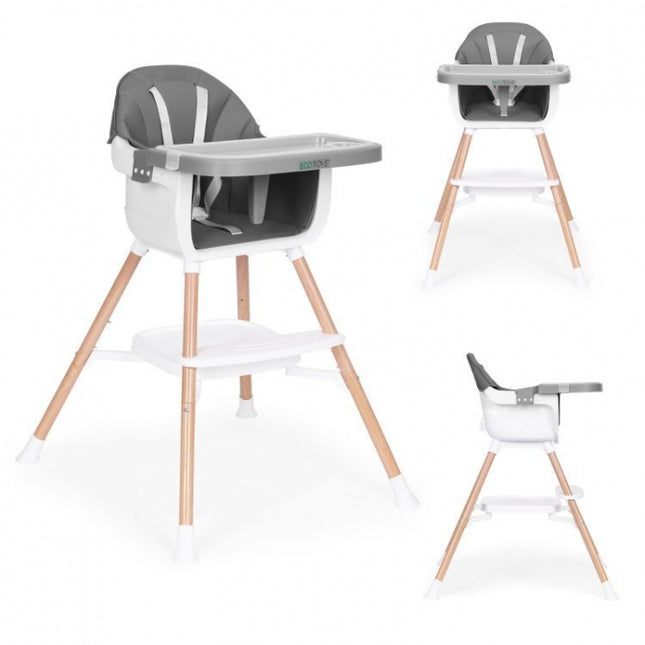 Scaun de masa 2 in 1 Ecotoys HC508 - Gri