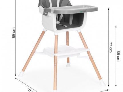 Scaun de masa 2 in 1 Ecotoys HC508 - Gri