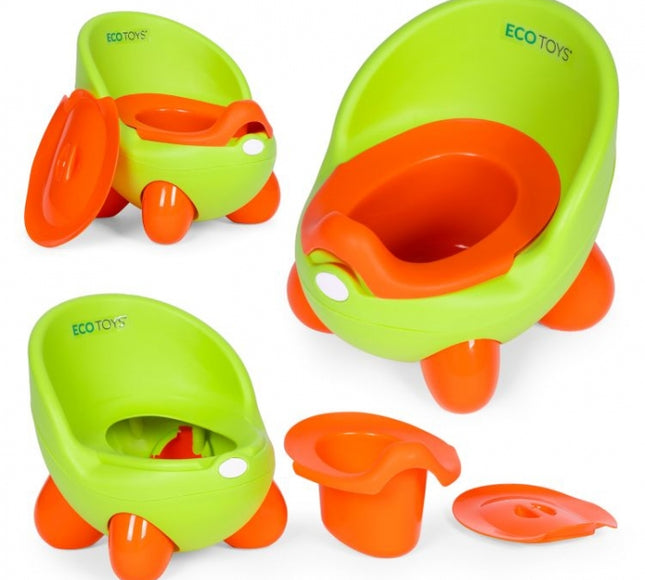 Olita pentru copii, insertie detasabila, picioare antiderapante Ecotoys PP112 - Verde