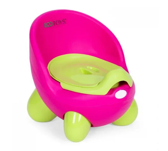 Olita pentru copii, insertie detasabila, picioare antiderapante Ecotoys PP112 - Roz-Verde - Bebeboo - Totul pentru copii. Jucării, Hăinuțe, Perne, Mobilier, Textile