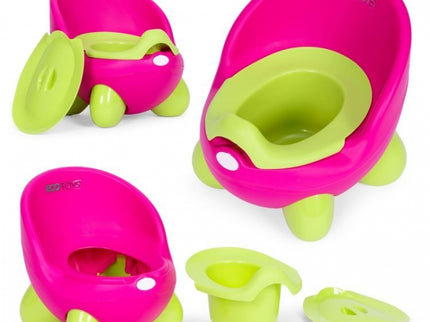 Olita pentru copii, insertie detasabila, picioare antiderapante Ecotoys PP112 - Roz-Verde