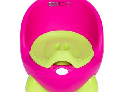 Olita pentru copii, insertie detasabila, picioare antiderapante Ecotoys PP112 - Roz-Verde