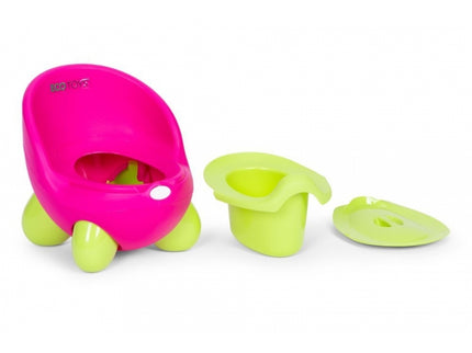 Olita pentru copii, insertie detasabila, picioare antiderapante Ecotoys PP112 - Roz-Verde