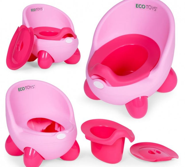 Olita pentru copii, insertie detasabila, picioare antiderapante Ecotoys PP112 - Roz