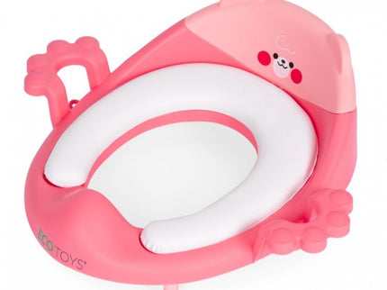 Reductor toaleta cu manere pentru copii Ecotoys PP104 - Roz