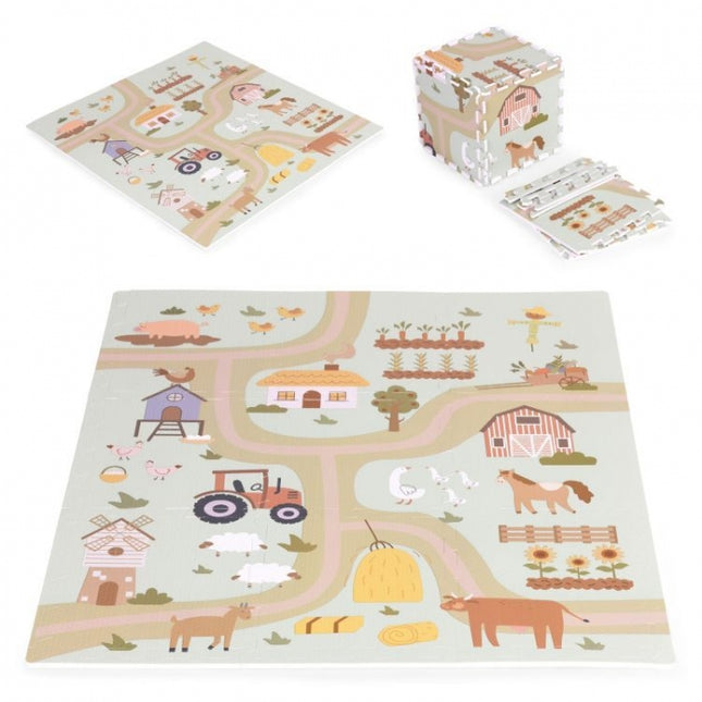 Salteluta de joaca pentru copii 90.5 x 90.5 x 1 cm ECOEVA019 - Ferma