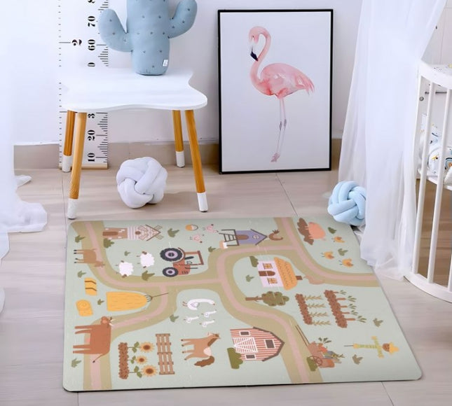 Salteluta de joaca pentru copii 90.5 x 90.5 x 1 cm ECOEVA019 - Ferma