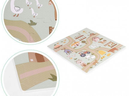 Salteluta de joaca pentru copii 90.5 x 90.5 x 1 cm ECOEVA019 - Ferma
