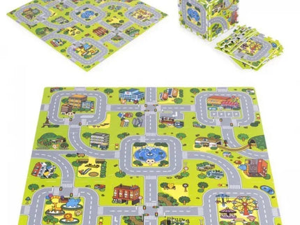 Salteluta de joaca pentru copii 90.5 x 90.5 x 1 cm ECOEVA018 - Orasel - Bebeboo - Totul pentru copii. Jucării, Hăinuțe, Perne, Mobilier, Textile
