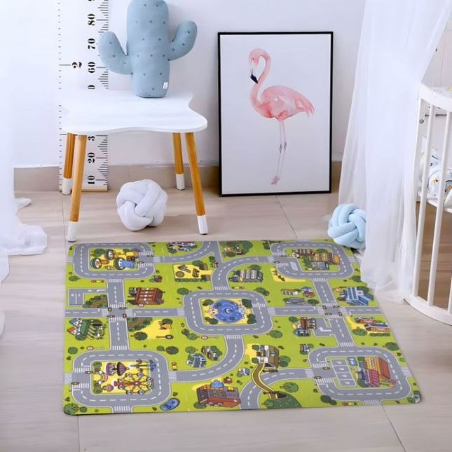 Salteluta de joaca pentru copii 90.5 x 90.5 x 1 cm ECOEVA018 - Orasel