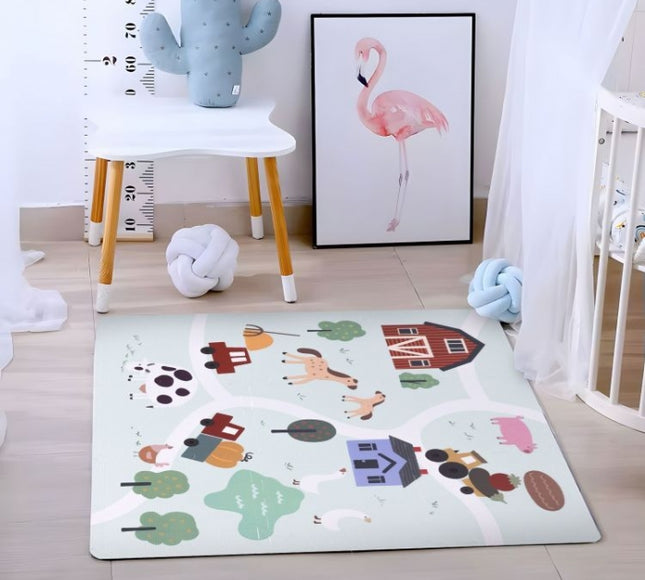 Salteluta de joaca pentru copii 90.5 x 90.5 x 1 cm ECOEVA020 - Ferma