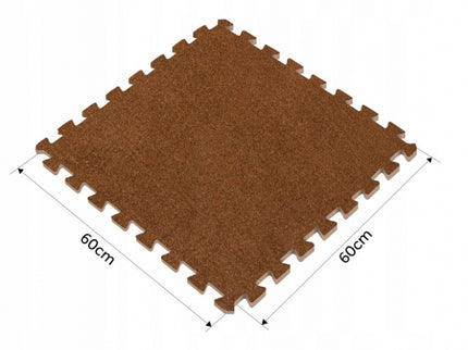 Salteluta de joaca multifunctionala tip puzzle, 180 x 120 cm, Massido 650102 - Maro