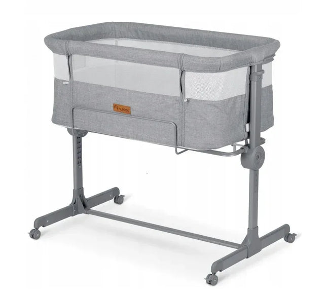 Patut cu laterala culisanta Nukido NK-243 - Gri - Bebeboo - Totul pentru copii. Jucării, Hăinuțe, Perne, Mobilier, Textile