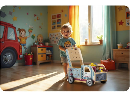 Antemergator din lemn tip atelier si diverse activitati, 40 x 28 x 43 cm, Ricokids RK-874