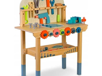 Atelier de lucru din lemn cu accesorii incluse, 60 x 30 x 75.5 cm, Ricokids RK-876 - Bebeboo - Totul pentru copii. Jucării, Hăinuțe, Perne, Mobilier, Textile