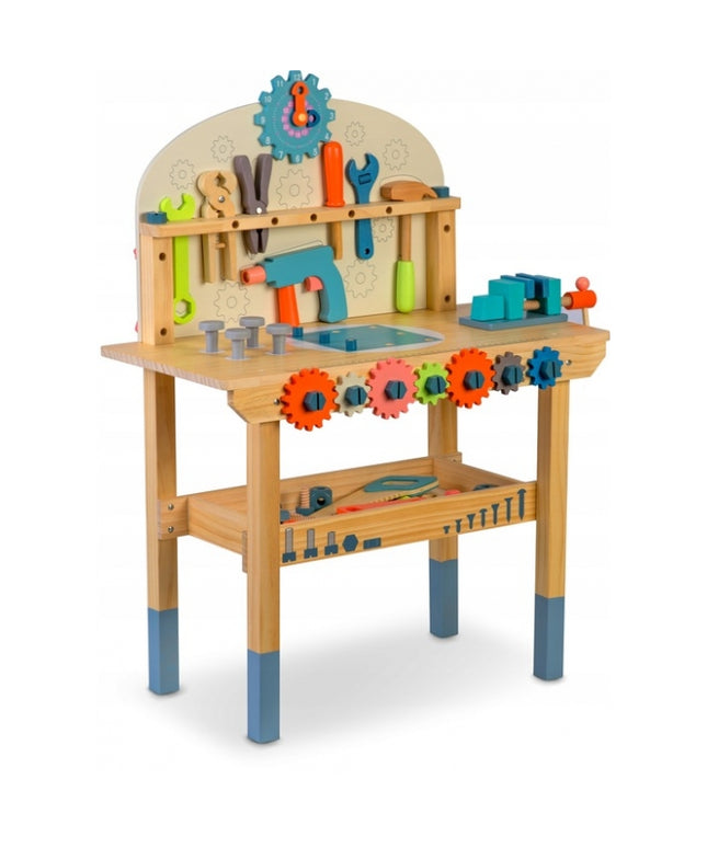 Atelier de lucru din lemn cu accesorii incluse, 60 x 30 x 75.5 cm, Ricokids RK-876