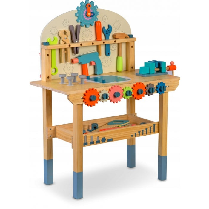 Atelier de lucru din lemn cu accesorii incluse, 60 x 30 x 75.5 cm, Ricokids RK-876