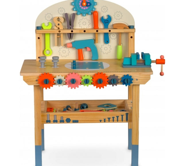 Atelier de lucru din lemn cu accesorii incluse, 60 x 30 x 75.5 cm, Ricokids RK-876