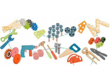 Atelier de lucru din lemn cu accesorii incluse, 60 x 30 x 75.5 cm, Ricokids RK-876