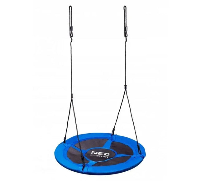 Leagan tip cuib pentru copii XXL, 120 cm, 150 kg, Neo-Sport 1061, Albastru - Bebeboo - Totul pentru copii. Jucării, Hăinuțe, Perne, Mobilier, Textile