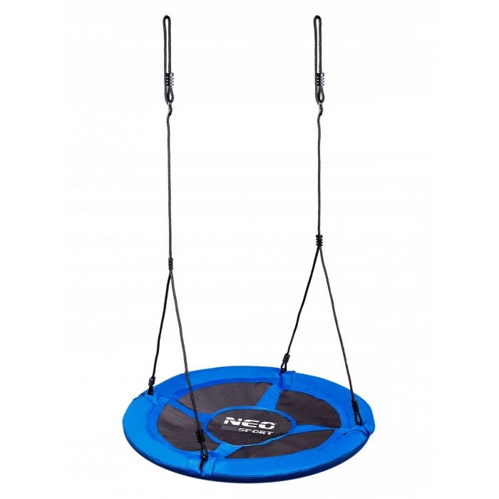 Leagan tip cuib pentru copii XXL, 120 cm, 150 kg, Neo-Sport 1061, Albastru