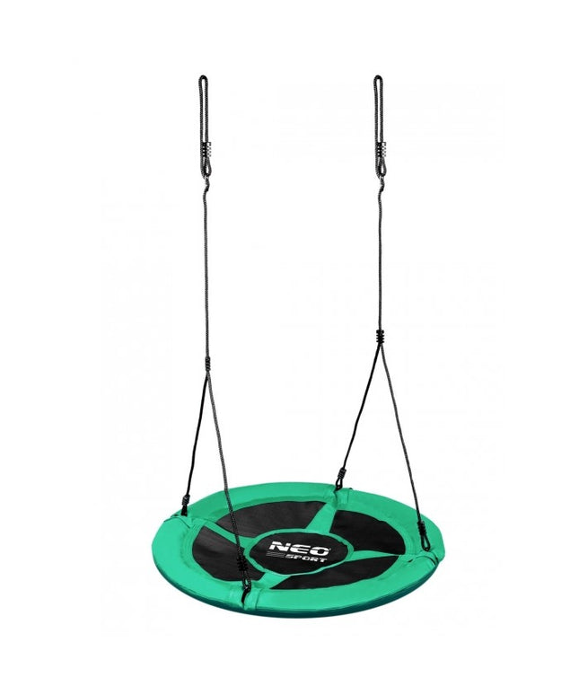 Leagan tip cuib pentru copii XXL, 100 cm, 150 kg, Neo-Sport 1081, Verde