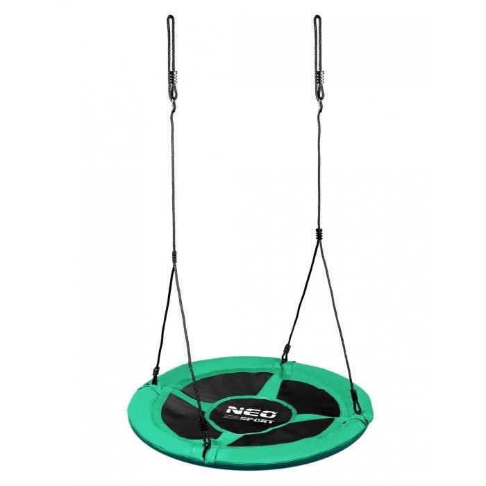 Leagan tip cuib pentru copii XXL, 100 cm, 150 kg, Neo-Sport 1081, Verde
