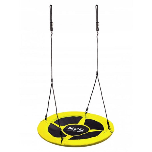 Leagan tip cuib pentru copii XXL, 100 cm, 150 kg, Neo-Sport 1083, Galben