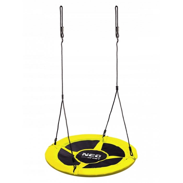 Leagan tip cuib pentru copii XXL, 100 cm, 150 kg, Neo-Sport 1083, Galben