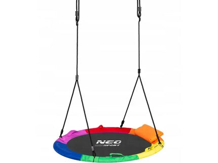 Leagan tip cuib pentru copii XXL, 100 cm, 150 kg, Neo-Sport 1085, Multicolor - Bebeboo - Totul pentru copii. Jucării, Hăinuțe, Perne, Mobilier, Textile