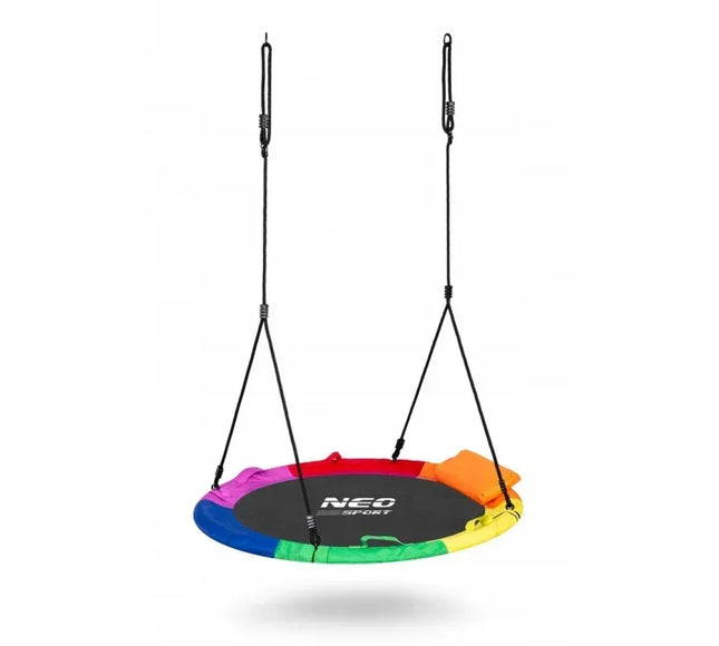 Leagan tip cuib pentru copii XXL, 100 cm, 150 kg, Neo-Sport 1085, Multicolor - Bebeboo - Totul pentru copii. Jucării, Hăinuțe, Perne, Mobilier, Textile