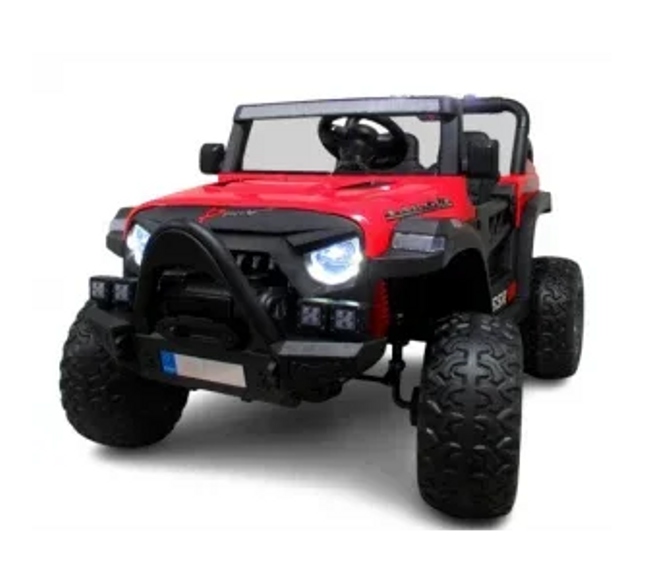Masinuta electrica cu telecomanda Auto X16, 110x70x68 cm, varsta 1-5 ani, roti EVA, scaun din piele ECO, putere 90W, R-Sport - Rosu - Bebeboo - Totul pentru copii. Jucării, Hăinuțe, Perne, Mobilier, Textile