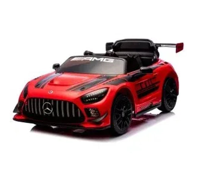 Masinuta electrica cu telecomanda MERCEDES GT3 EVO, 114x69x45 cm, varsta 1-5 ani, roti EVA, scaun din piele ECO, putere 90W - Rosu - Bebeboo - Totul pentru copii. Jucării, Hăinuțe, Perne, Mobilier, Textile