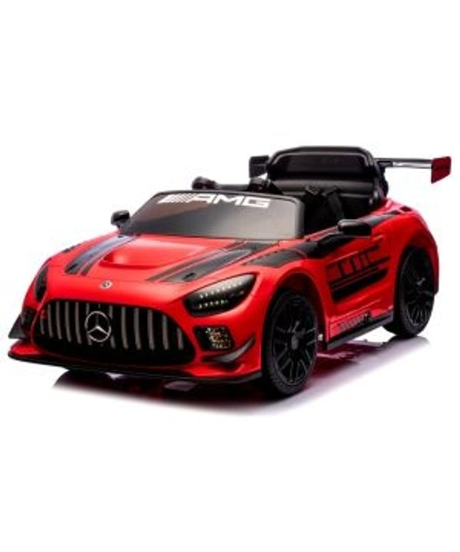 Masinuta electrica cu telecomanda MERCEDES GT3 EVO, 114x69x45 cm, varsta 1-5 ani, roti EVA, scaun din piele ECO, putere 90W - Rosu