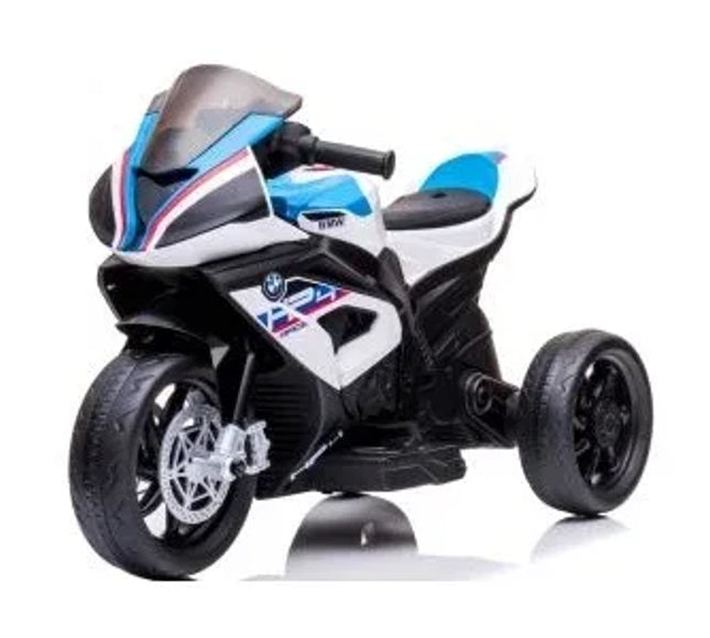 Motocicleta electrica pentru copii BMW HP4, 84x55x42 cm, varsta 2-5 ani, roti si scaun din plastic, putere 60W - Alb - Bebeboo - Totul pentru copii. Jucării, Hăinuțe, Perne, Mobilier, Textile