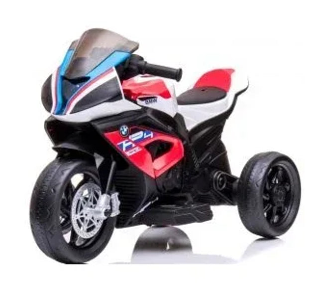 Motocicleta electrica pentru copii BMW HP4, 84x55x42 cm, varsta 2-5 ani, roti si scaun din plastic, putere 60W - Rosu - Bebeboo - Totul pentru copii. Jucării, Hăinuțe, Perne, Mobilier, Textile