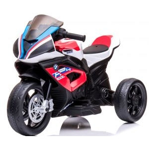 Motocicleta electrica pentru copii BMW HP4, 84x55x42 cm, varsta 2-5 ani, roti si scaun din plastic, putere 60W - Rosu